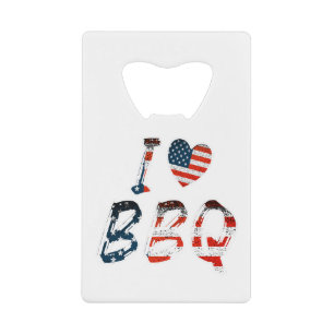J'adore le barbecue, patriotique américain