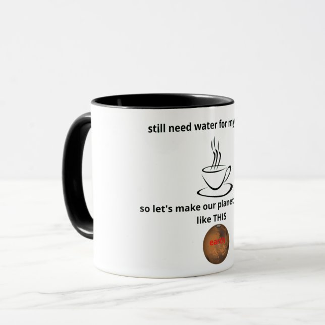J'adore le café et la tasse terrestre (Devant gauche)