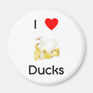 J'adore les canards Magnet