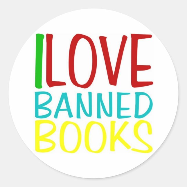 J'ADORE LES LIVRES INTERDITS STICKER OFFICIEL (Devant)