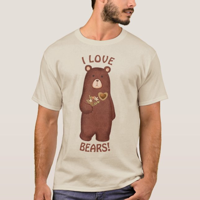 J'ADORE LES OURS ! T-shirts (Devant)