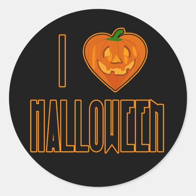 J'adore les stickers Halloween (Devant)