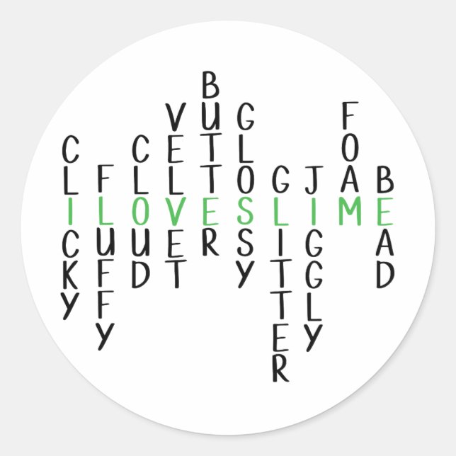 J'adore les stickers slime (Devant)