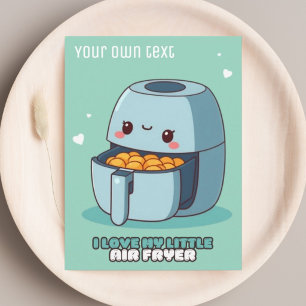 J'adore ma petite carte postale de cuisine avec un