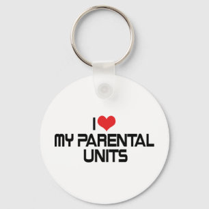 J'adore mes parents porte-clés