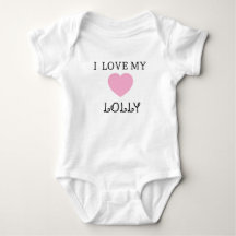 J'adore mon body personnalisable Lolly pour bébé