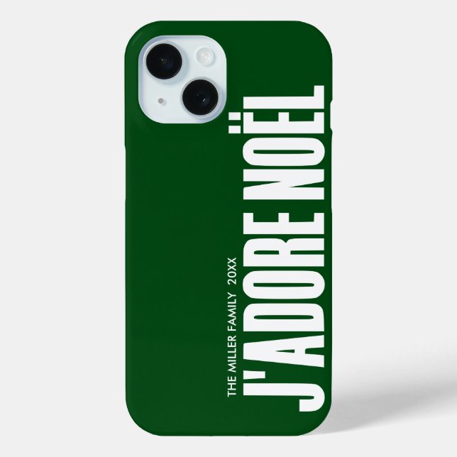 J'adore Noël! Case-Mate iPhone Hülle (Rückseite)