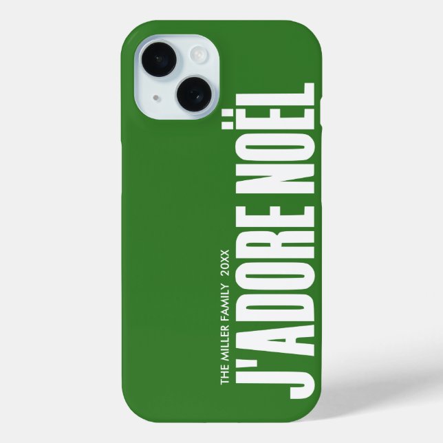 J'adore Noël! Case-Mate iPhone Hülle (Rückseite)