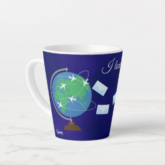 J'adore Postcrossing - Mug à Latte