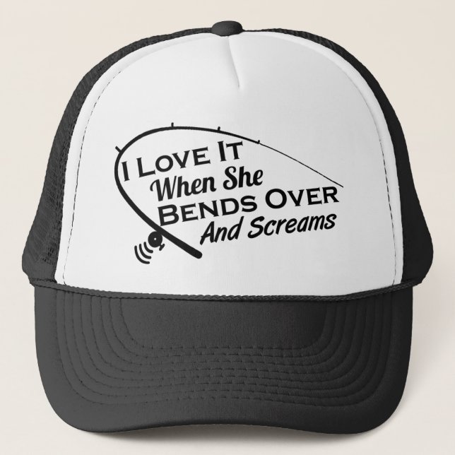 J'adore quand elle se penche et crie Casquette (Devant)