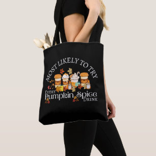 J'adore Sac fourre-tout Citrouille Spice Drices