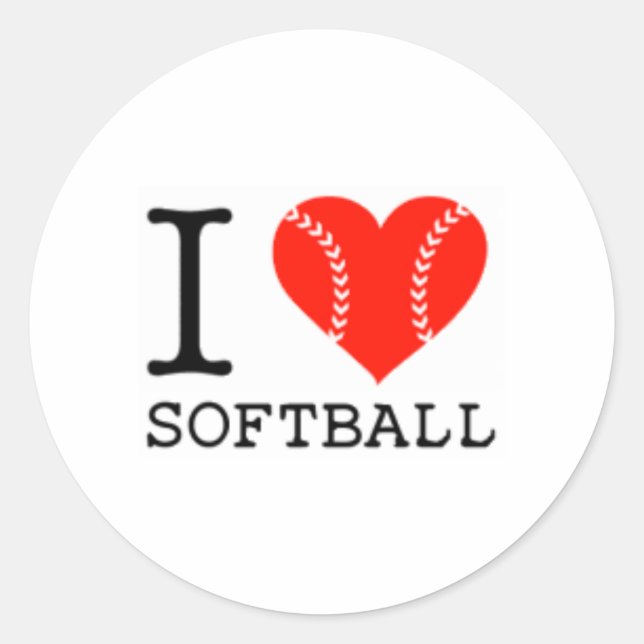 j'adore softball STICKERS ossc (Devant)