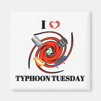 J'adore Typhoon Mardi Fridge Magnet
