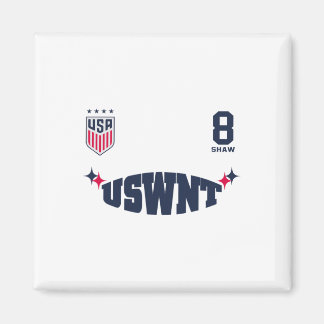 Jaedyn Shaw 8 Weiß Uswnt Offiziell lizenziert  Magnet