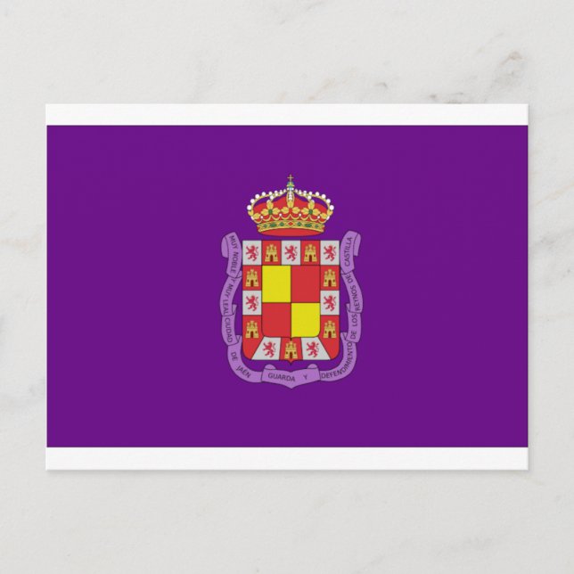 Jaén Flag Postkarte (Vorderseite)