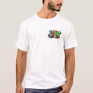 JAF-Graffiti-Stil - bunte urbane Kunsttypografie T-Shirt