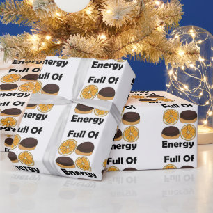 Jaffa Schokoladen-Orangen-Kuchen voller Energie Geschenkpapier