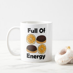 Jaffa Schokoladen-Orangen-Kuchen Voller Energie Kaffeetasse