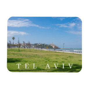 Jaffa vom Kühlschrankmagnet Tel Aviv gesehen Magnet
