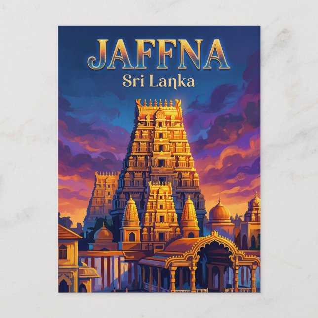 Jaffna Sri Lanka Postkarte (Vorderseite)