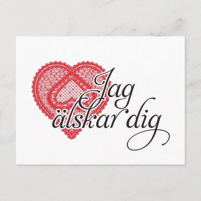 jag älskar graben (schwedisch) postkarte (Vorderseite)