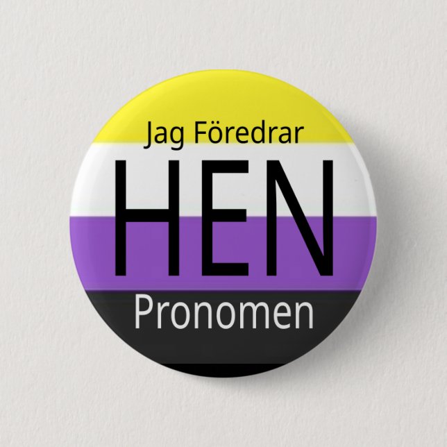 Jag föredrar hen pronomen — button (Vorderseite)