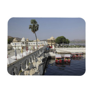 Jag Mindar-Palast, Lake Pichola, Udaipur, Indien. Magnet
