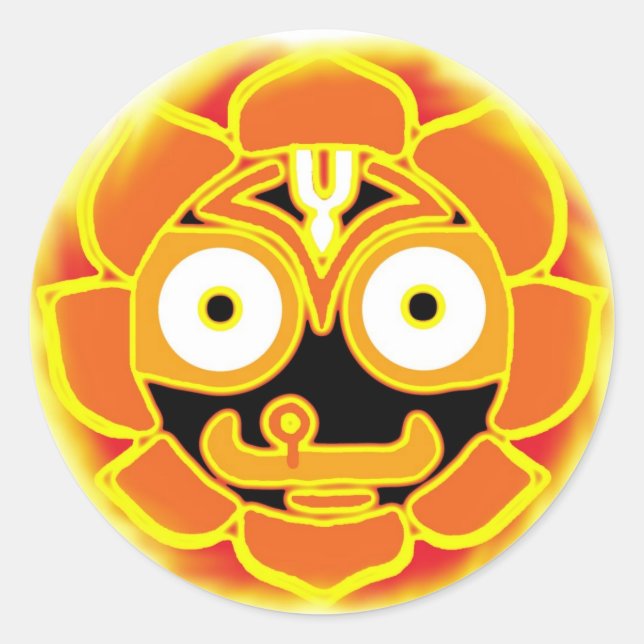 Jagannath Swami Rundaufkleber Runder Aufkleber (Vorderseite)
