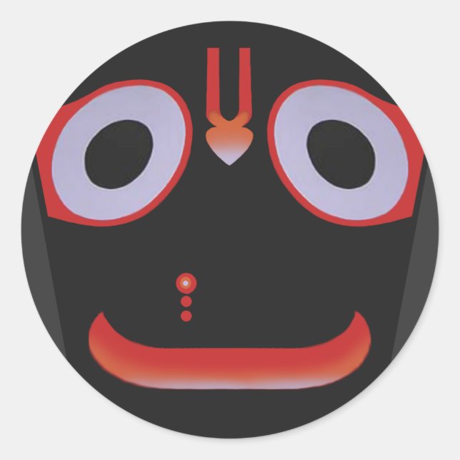 Jagannatha Runder Aufkleber (Vorderseite)