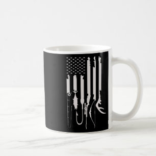 Jagd Angeln USA-Flagge Amerikanisch Themen Dekor Kaffeetasse
