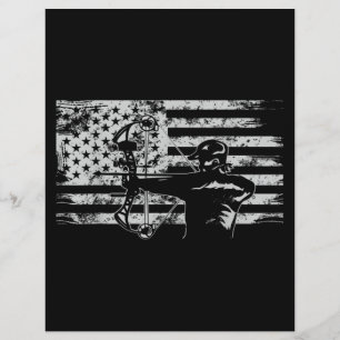 Jagd Archer American Flag Bowhunting Jagen Briefbogen