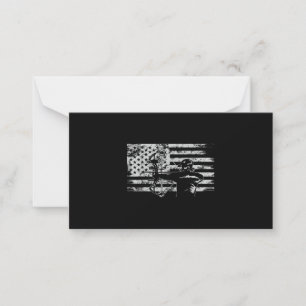Jagd Archer American Flag Bowhunting Jagen Mitteilungskarte