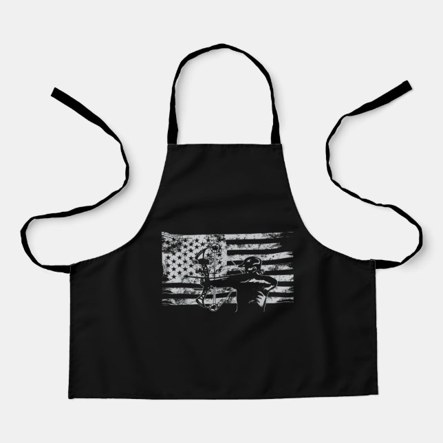 Jagd Archer American Flag Bowhunting Jagen Schürze (Vorderseite)