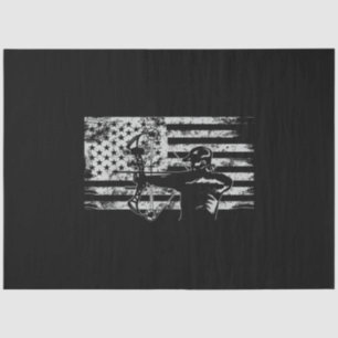 Jagd Archer American Flag Bowhunting Jagen Seidenpapier