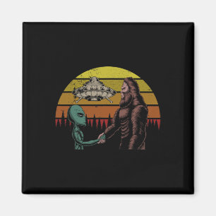 Jagd auf Alien und Bigfoot Sasquatch Magnet