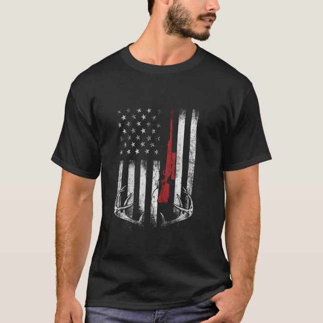 Jagd auf amerikanisches Shirt für Jäger Long S (Vorderseite)