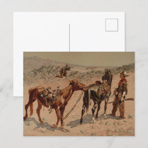 Jagd auf Antelope von Frederic Remington Postkarte