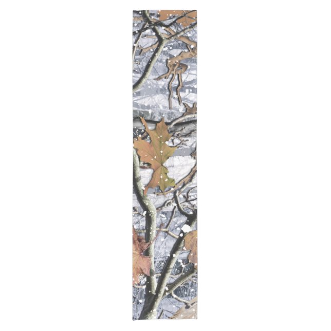 Jagd auf Camouflage-Schneepatel 3 Kurzer Tischläufer (Vorderseite)