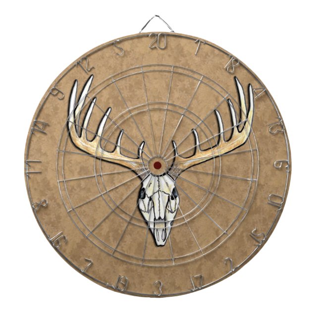 Jagd auf den Hirschschädel Dartscheibe (vorne)