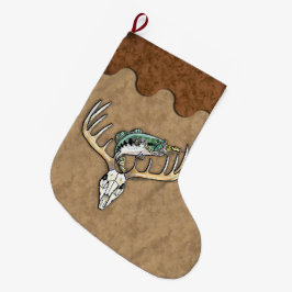 Jagd auf Hirschantler, die Fische springen Großer Weihnachtsstrumpf