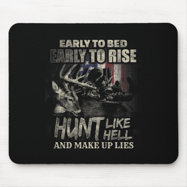 Jagd auf Hirsche und Jagd auf Hirsche Mousepad (Vorne)