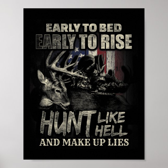 Jagd auf Hirsche und Jagd auf Hirsche Poster (Vorne)