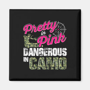 Jagd auf Shirts für Frauen in Camouflage Magnet