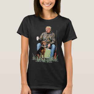 Jagd auf Trump Camouflage Funny Duck Jagdsaison T-Shirt