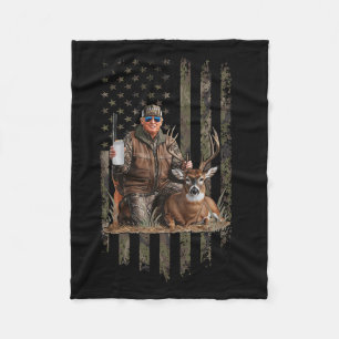 Jagd auf Trump Camouflage US-Flagge Hirschjagd Mee Fleecedecke