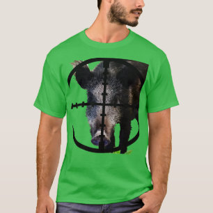 Jagd auf Wildschweine im Visier Vektor Kunst 1 T-Shirt