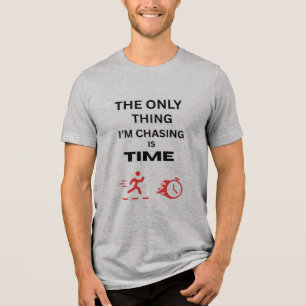 JAGD AUF ZIELE GRAU ROT MOTIVATIONSGRAPHIK MÄNNER Tri-Blend SHIRT