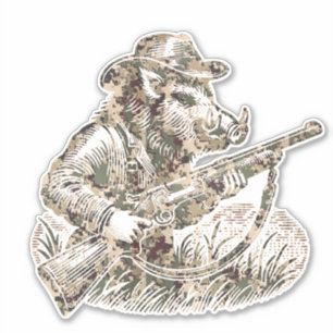Jagd Aufkleber