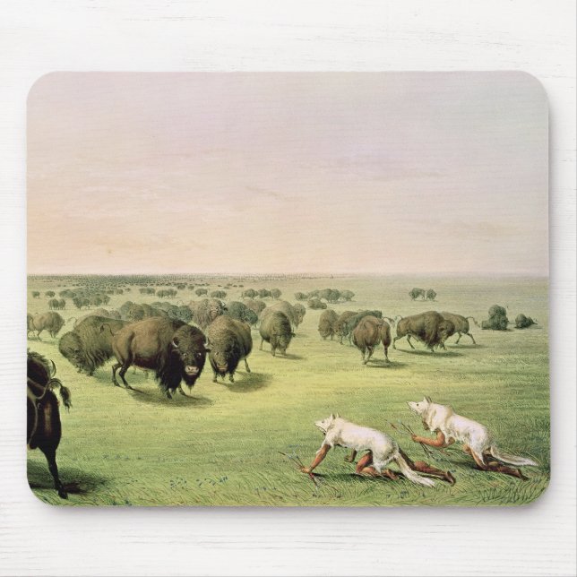 Jagd-Büffel getarnt Mousepad (Vorne)