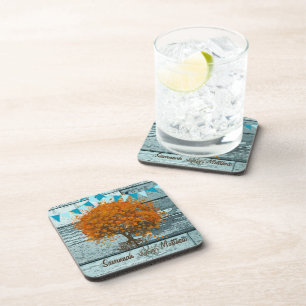 Jagd Country Chic Love Vögel sitzen in einem Baum Getränkeuntersetzer